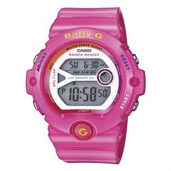 Image of pink resin med stål Baby-G quartz multifunktion (3408) Dame ur fra Casio